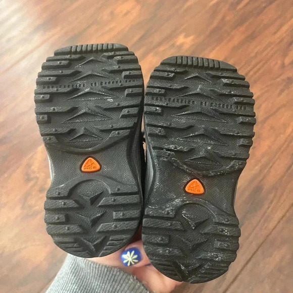 Nike Infant ACG Leather Boots- Black Size 3 - Picture 7 of 10